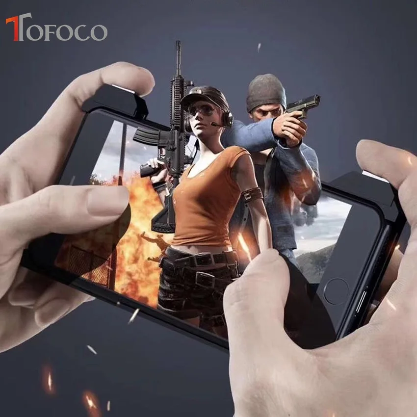 Джойстик для смартфона PUBG 2 в 1 чехол iPhone 6 6s 7 8 X XS|Геймпады| |