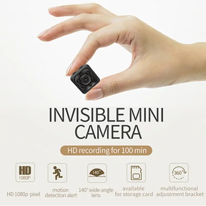 SQ11 маленькая камера микро видео HD 1080p датчик ночного видения DVR DV регистратор