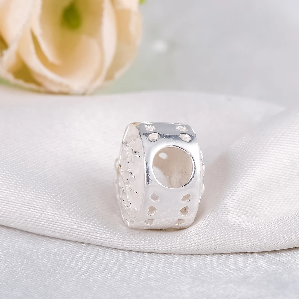 Devolove 925 ilver дерево золотого цвета сердце и серебряные эмалированные бусины
