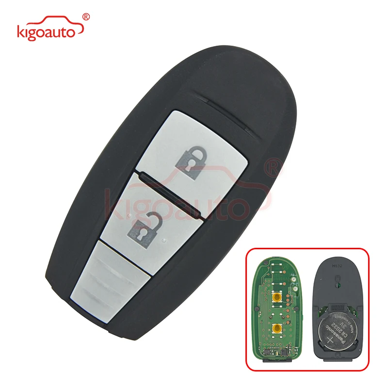 Kigoauto 2 кнопки OEM дистанционный Автомобильный ключ карта брелок 433 МГц с 47 чипом