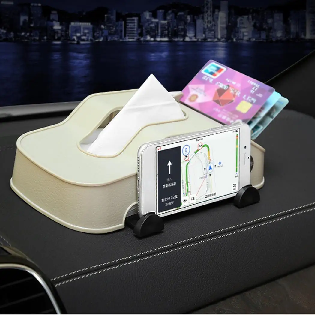 Multifunctional Car Tissue Box Paper Case Cover Phone Card Holder Storage Holding | Автомобили и мотоциклы