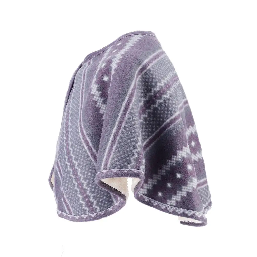 Двусторонняя плюшевая теплая накидка на плечо для пожилых людей Защитная шаль