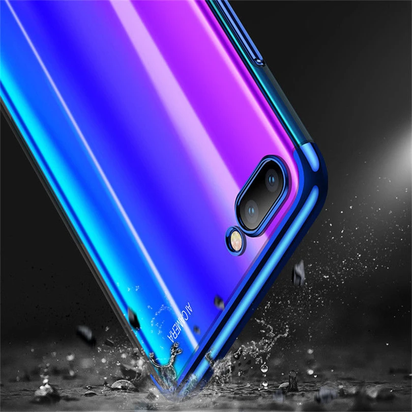 Тонкий Силиконовый ТПУ чехол для Huawei Y5 Y6 Y7 Prime 2018 Y9 2019 Гибридный Мобильный телефон