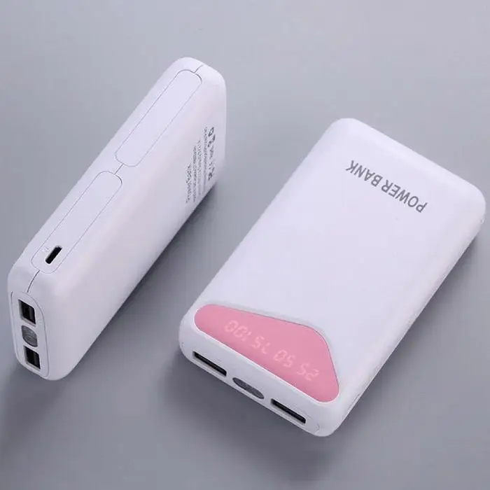 10000 mAh портативный двойной USB внешний аккумулятор 18650 литиевая 5 V/1A микро двойное