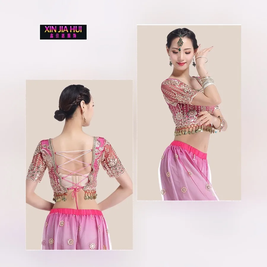India Sari Oriental Clothing Adult Woman New Pattern Sexy Belly Dance Show Serve Suit Bellydance Costume Bollywood Carnaval |