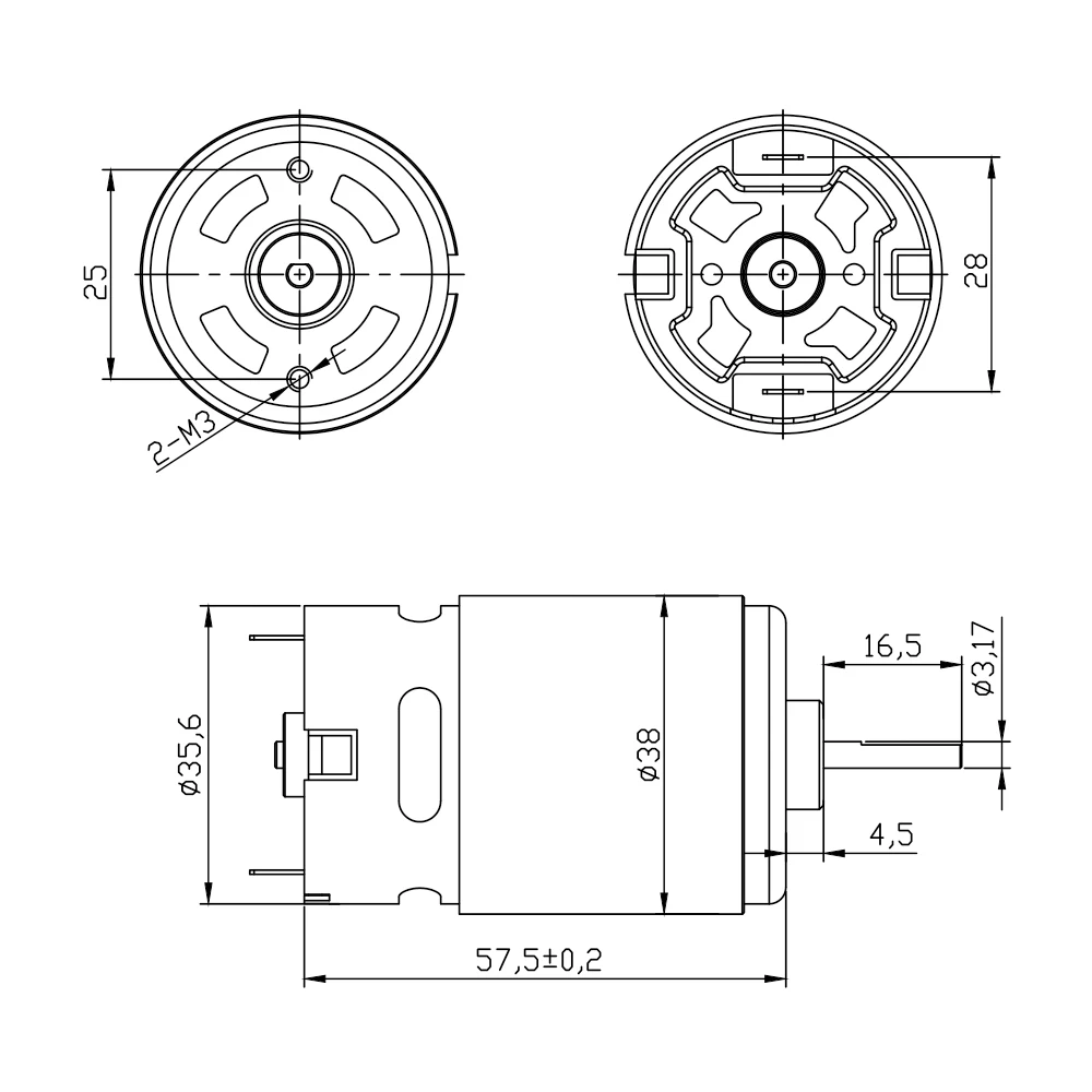 Мотор с щеткой Moteur 540 550 13T 21T 27T 35T 45T 55T 80T 60A ESC BEC для радиоуправляемого автомобиля