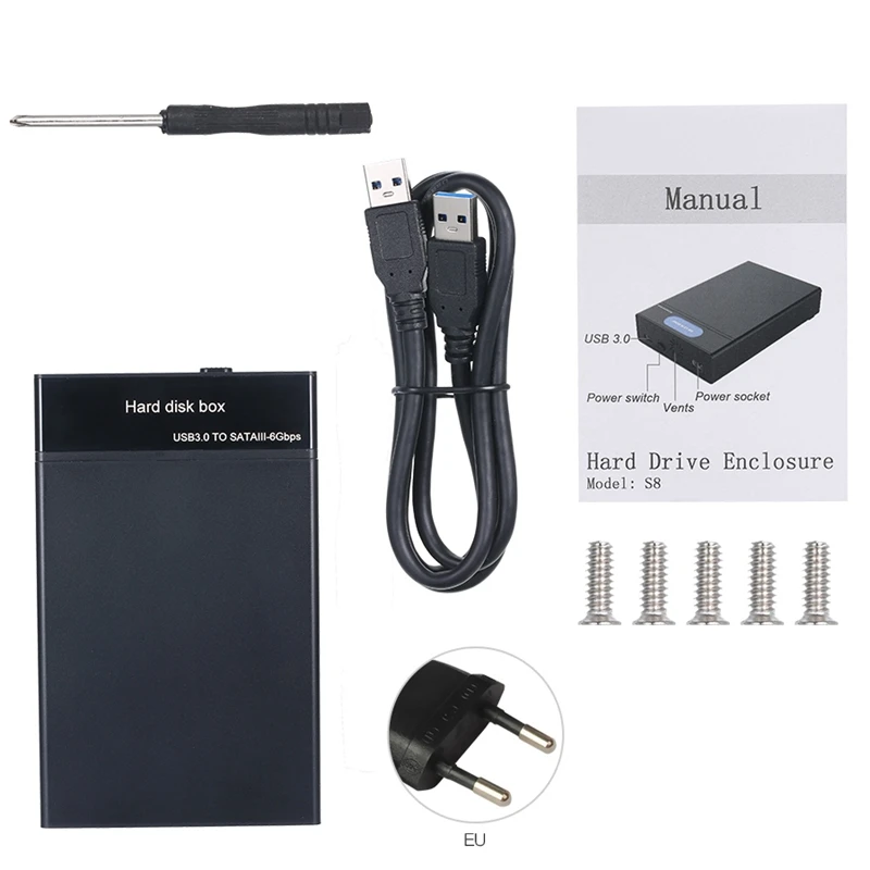 Корпус DIEWU для жесткого диска док станция с USB3.0 на жесткий диск коробка 2 5/3 5 дюйма