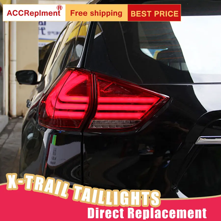 Новый светодиодный задний фонарь s в сборе для Nissan X-Trail 2014-2018 стоп-сигнал DRL