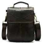 Повседневные мужские сумки на плечо из воловьей кожи, маленькие высококачественные мессенджеры, деловые мужские сумки через плечо