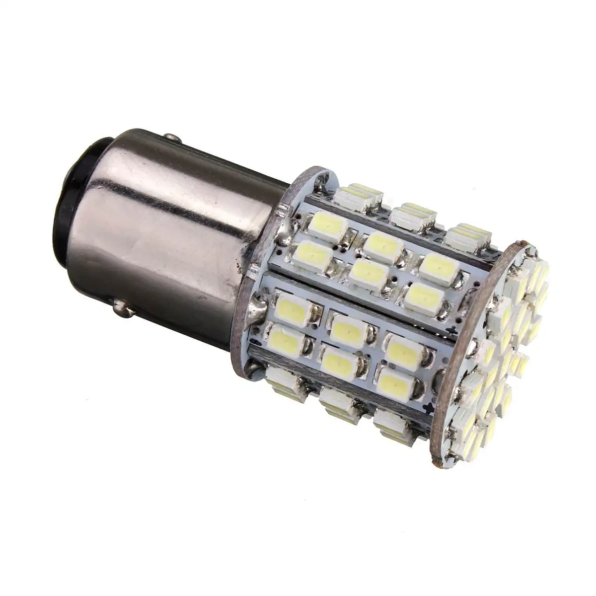 CLAITE BAY15D 1157 Белый автомобиль Хвост Стоп тормозной фонарь лампа 64 SMD светодиодный