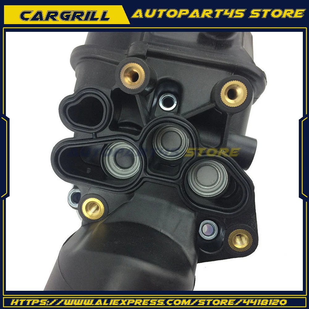 Корпус адаптера масляного фильтра двигателя 06F115397H для Audi A3 A4 TT V-W Golf 06F115397E 06F115397F |