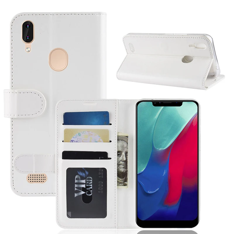 Ocolor для Leagoo M11 Флип кожаный чехол с наклейкой Замена кармашком карт Fundas Capa 6 18''