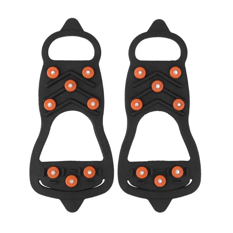 1 пара 8 Зубцов гвоздь снег лед скалолазание Нескользящие шипы захваты скобы