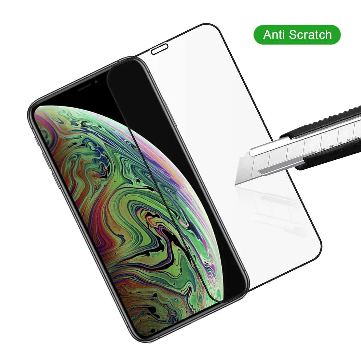 2 упаковки из закаленного стекла для iPhone Xs Max/Xr Защитная пленка экрана телефона с