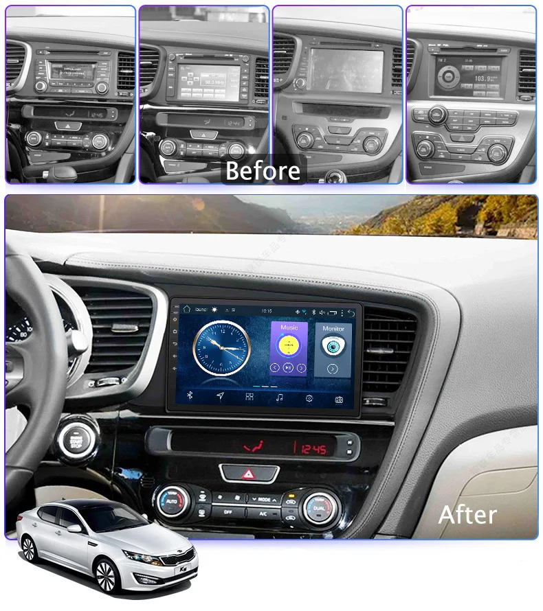 9 дюймовый Android 8 1 Автомобильный gps Видео dvd play монитор экран видеоплеер для Kia K5