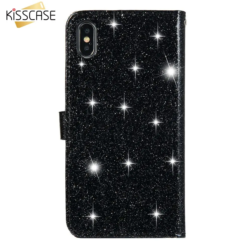 KISSCASE чехол с сердечками для iPhone 8 7X6 6 S Plus Алмазный телефона 5 5S SE 7 XS XR максимальный