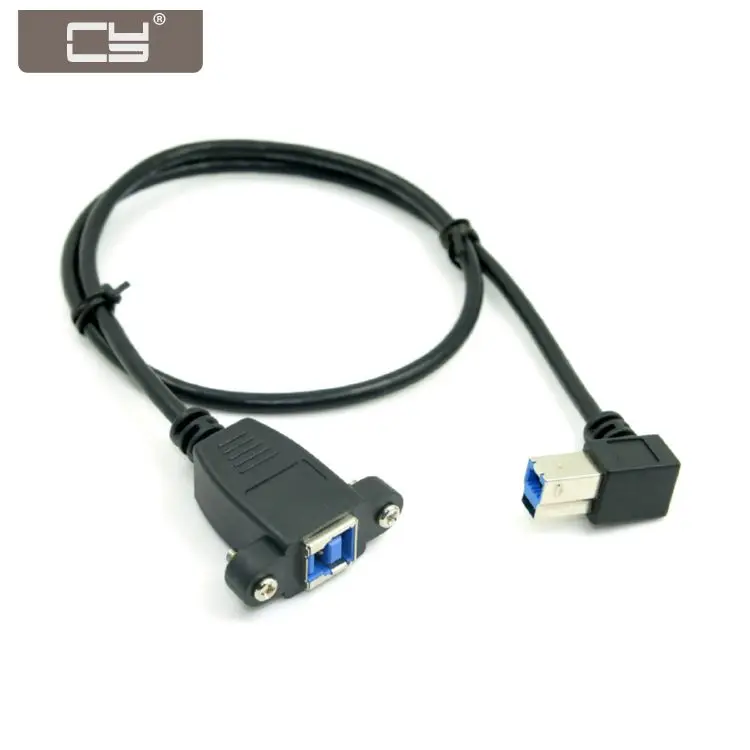 

Удлинительный кабель для задней панели CY USB 3,0, тип B, разъем на правый угол 90 градусов, тип B, разъем 0,5 м