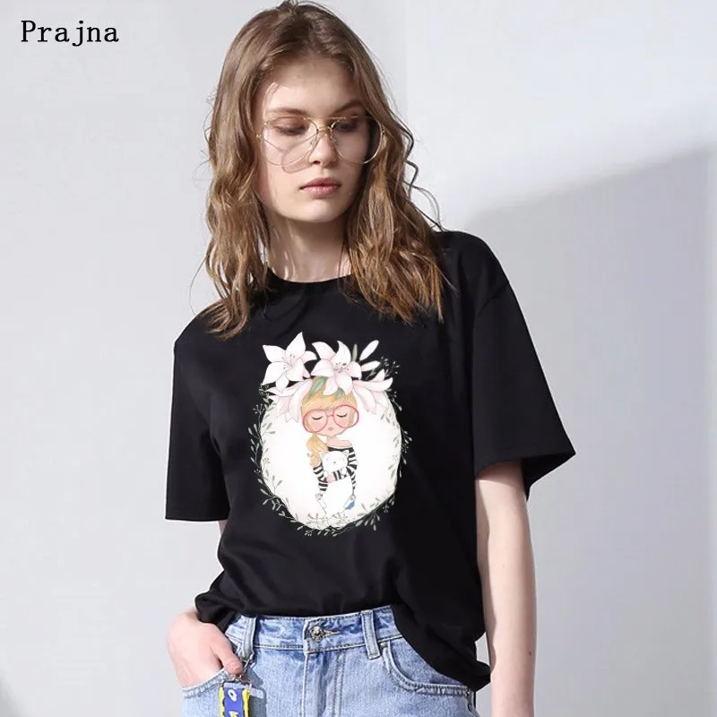 Prajna Garland Sleeping Girl Heat Transfer Printing Iron On Flowers Wreath Beauty DIY Cloth Shirt Holiday Accessory H | Дом и сад