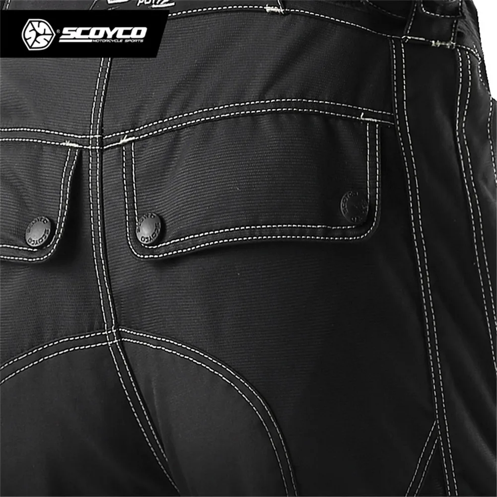 SCOYCO P017 мотоциклетные штаны защита Светоотражающие Брюки Джинсы мужские мото