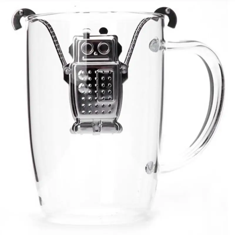 Фильтр для чая из нержавеющей стали в форме робота|Чайные ситечки| |