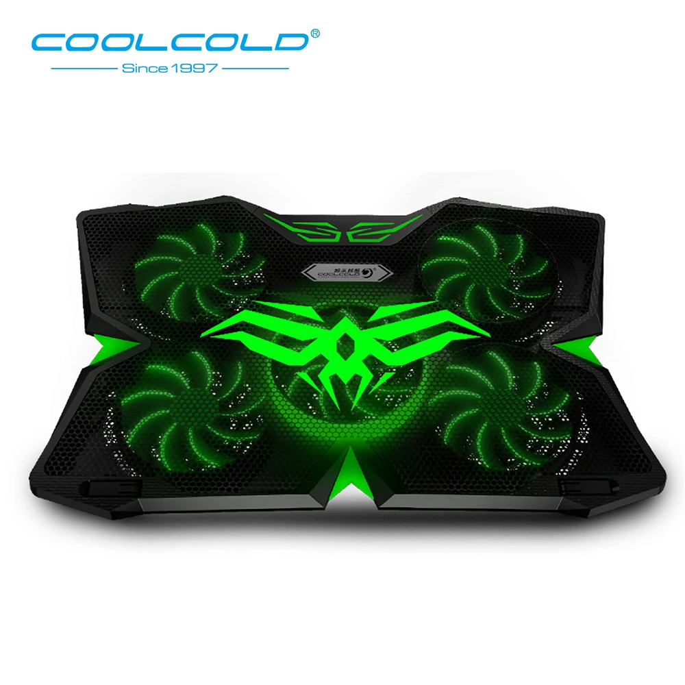 COOLCOLD Новое поступление 5 светодиодный охлаждающий вентилятор для ноутбука