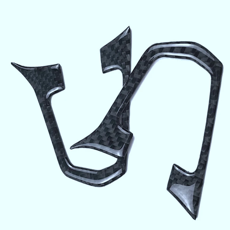 Автомобильные аксессуары из углеродного волокна 3 шт./партия кнопки рулевого