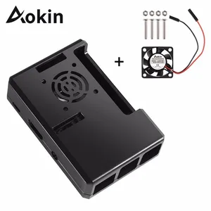 Защитный чехол Aokin для Raspberry Pi 4 3 3B Plus, съемный чехол из АБС-пластика с охлаждающим вентилятором для Raspberry Pi 3 B +32 B +