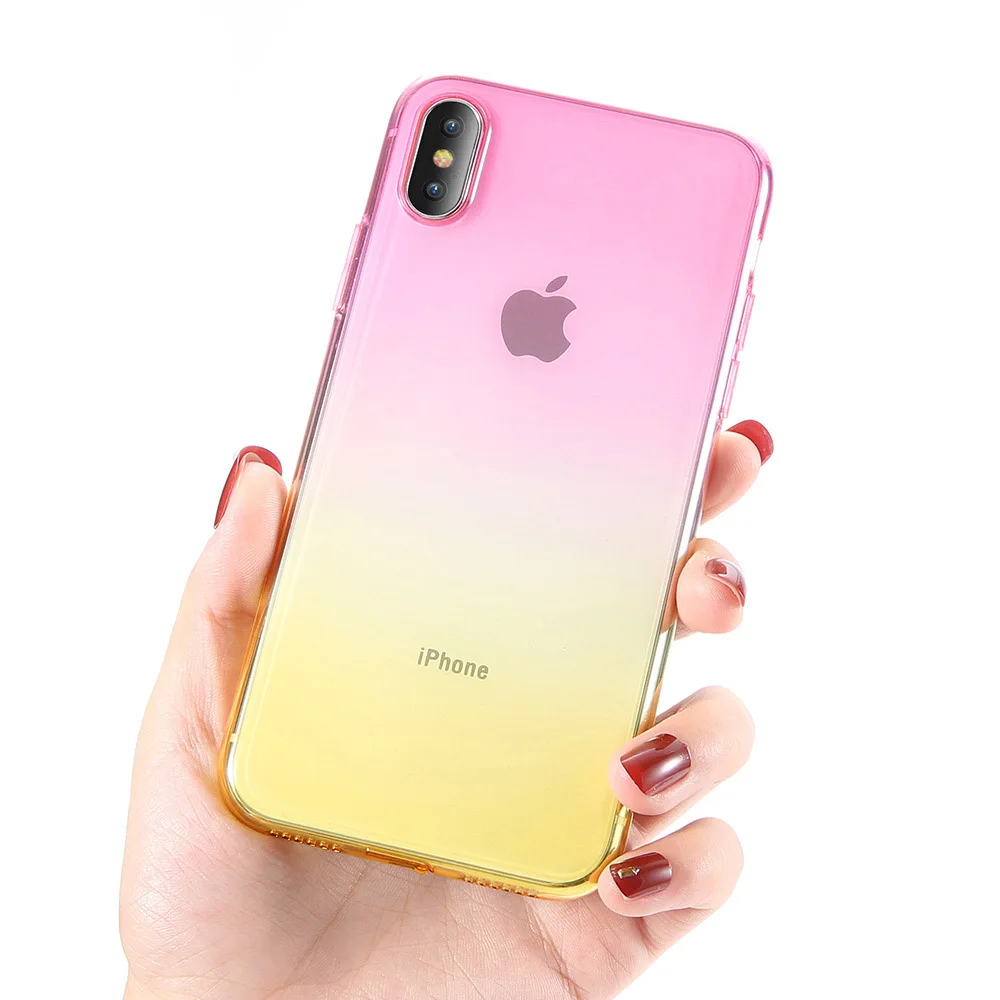 KISSCASE градиентный телефонный чехол для huawei P20 Pro Lite NOVA 3E G9 цветной телефона Honor 9