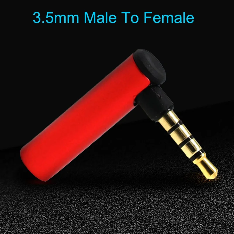 Разъем 4-полюсный правый угол папа-мама стерео аудио адаптер 90 градусов 3 5 мм |