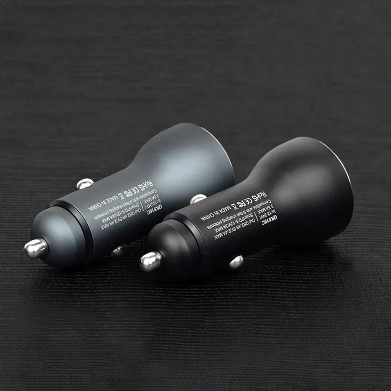 New Car Charger with Colored Lights for HUAWEI P20 Fast Charging OPPO VOOC Flash Dual Port USB Vehicle | Автомобили и мотоциклы