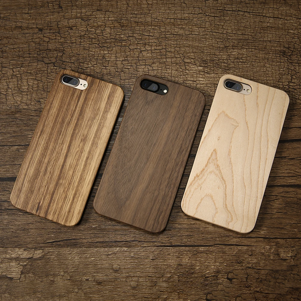 KISSCASE Bamboo Wooden Case For iPhone X XR XS Ma 8 7 6 6S 5S 5 SE Plus Cover Wood Hard Phone Shell Capa |