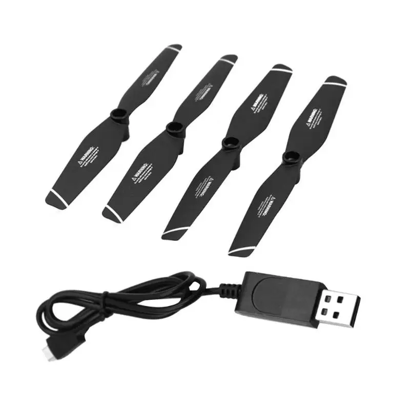 4 шт. вперед разворота пропеллер + 1 м USB зарядный кабель для SG106 RC Дрон|Кабели