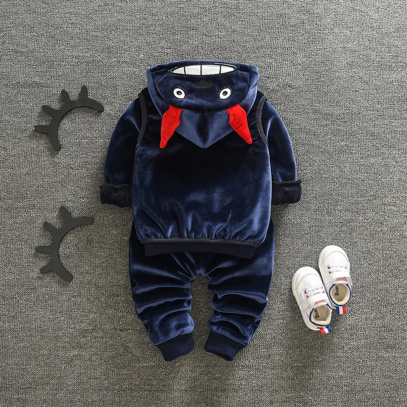 Весенне-осенне-зимняя повседневная одежда для маленьких девочек и мальчиков с