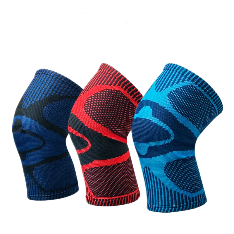 

1 piece Knit knee pads Basketball fitness running Knee Support Braces Elastic leggings warmer Sports Compression Leg sleeve pads