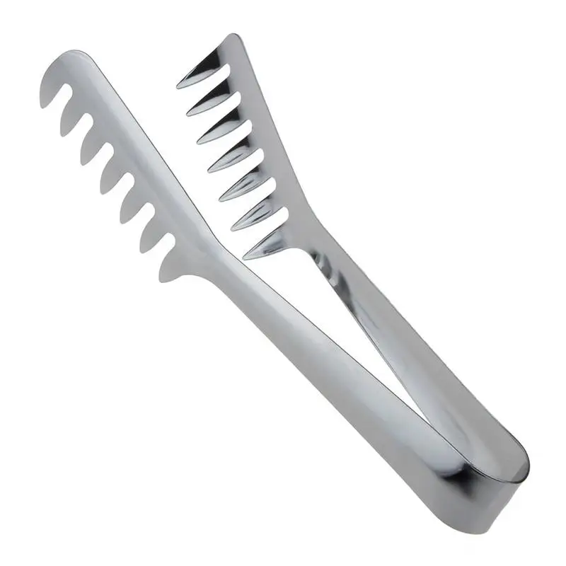 

Stainless Steel Food Comb Clip Spaghetti Thongs Noodles Pointed Food Holder Western Restaurant Tools