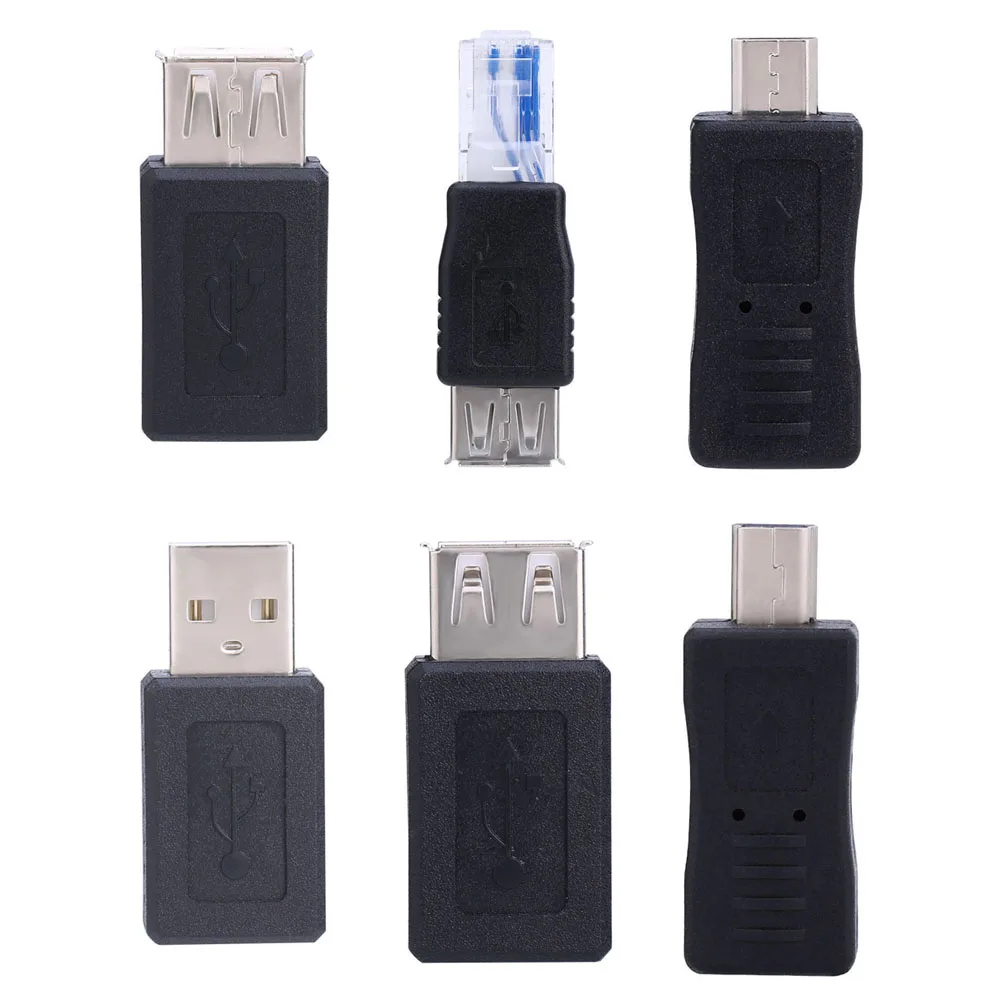 12 шт. OTG USB 2 0 адаптер Набор Папа мама Micro Mini Changer конвертер комбинация| |