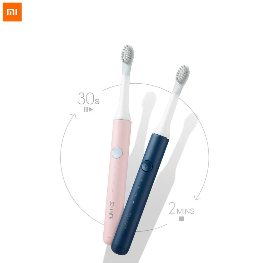 Звуковая электрическая зубная щетка Xiaomi Mijia SO WHITE IPX7 водонепроницаемая