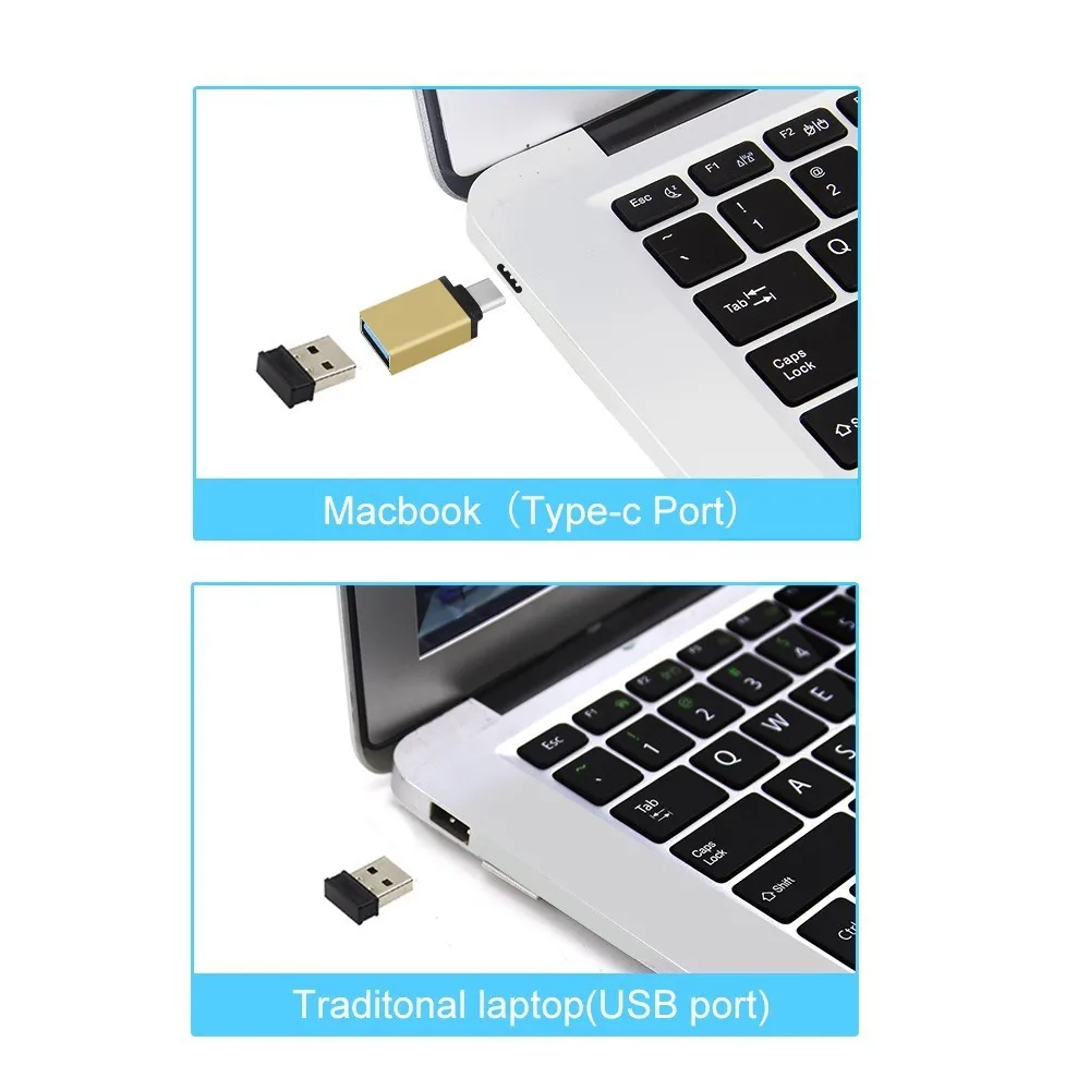 Металлический адаптер USB Type C OTG Micro 3 1 на 0 конвертер мама для Macbook Huawei Xiaomi