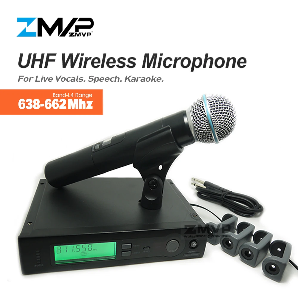 Профессиональная Беспроводная микрофонная система SLX24 UHF с ручным передатчиком