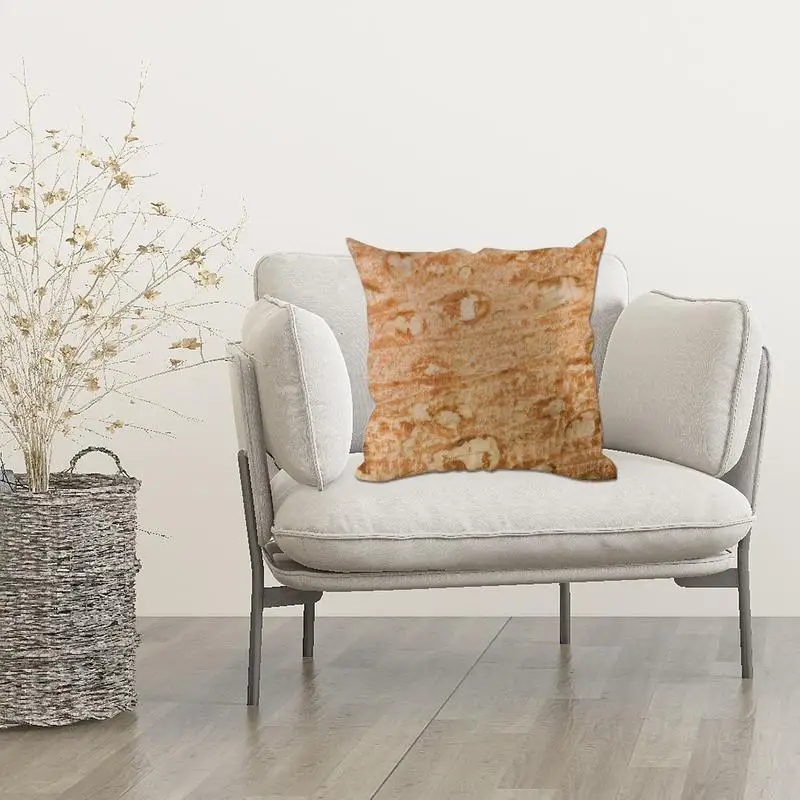 Тортилья Подушка Мексиканская пицца квадратная подушка хлопок льняная мягкая