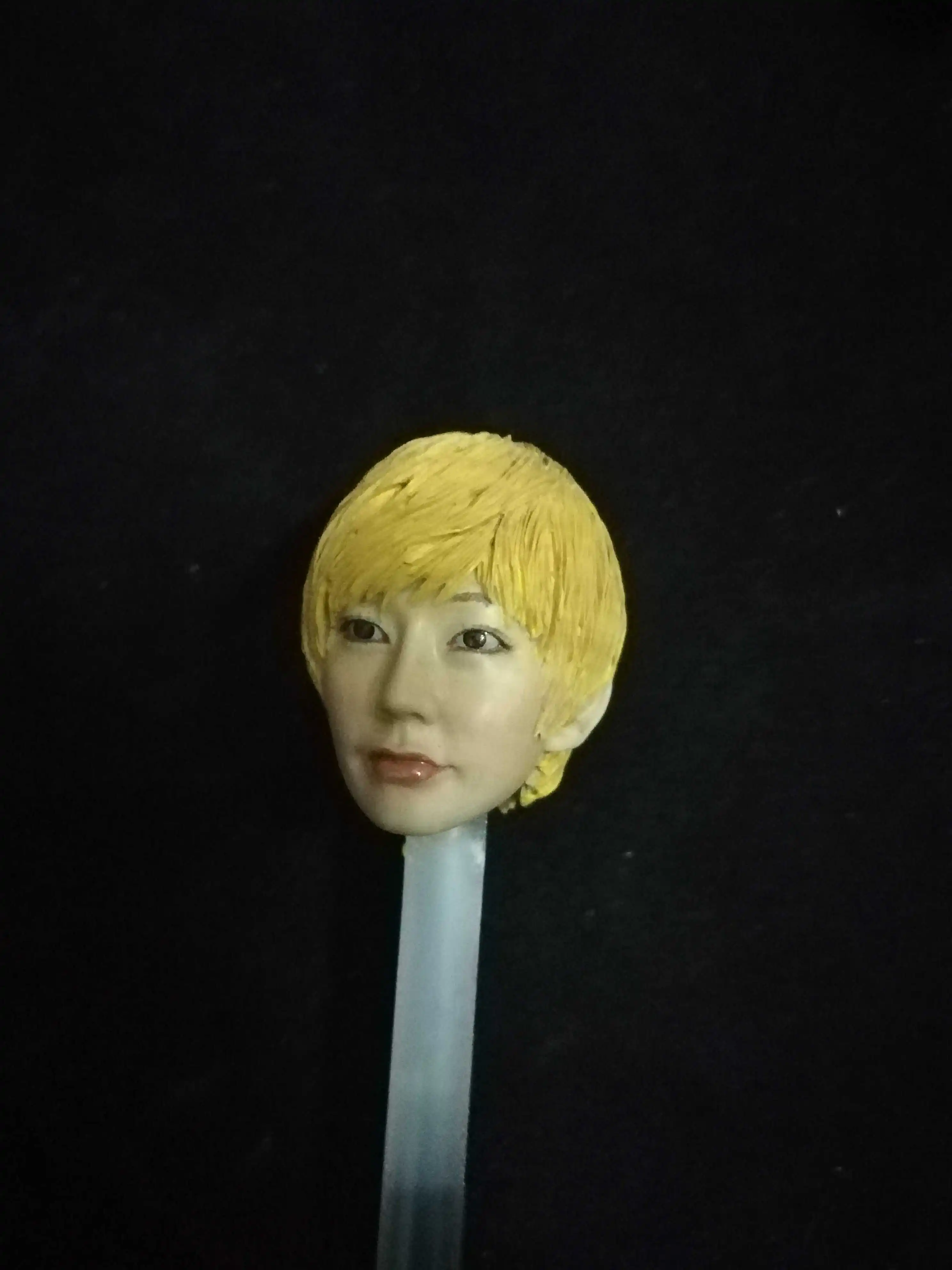1/6 красивые фигурки головы Ayanami RAI с желтыми синими волосами Для 12-дюймового