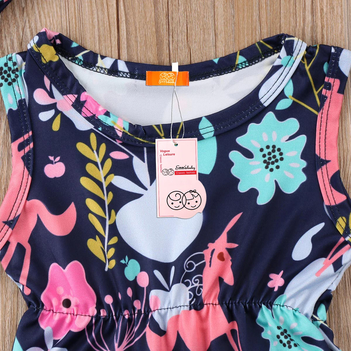 Комплект из 2 предметов для новорожденных мальчиков и девочек боди с принтом