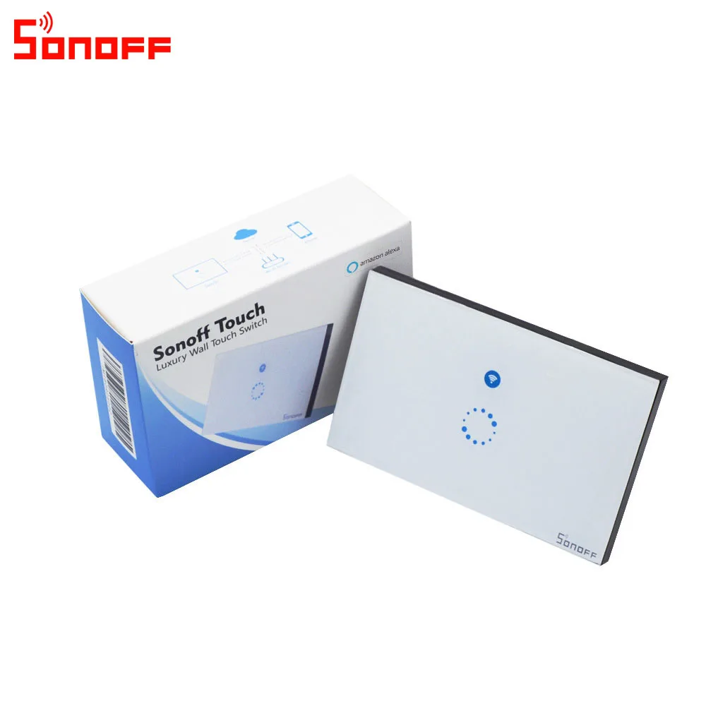 Itead Smart Wifi настенный сенсорный выключатель 1 банда способ Беспроводное