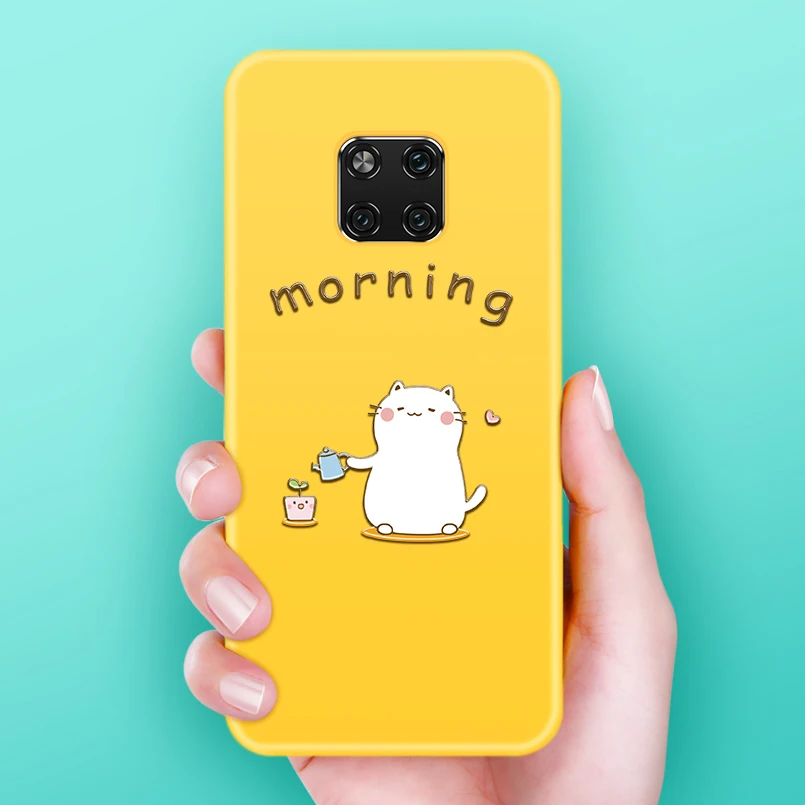 Милый мультфильм силиконовый чехол для huawei mate 20 Lite Мягкий бампер 10 Pro Funda Coque Capa |