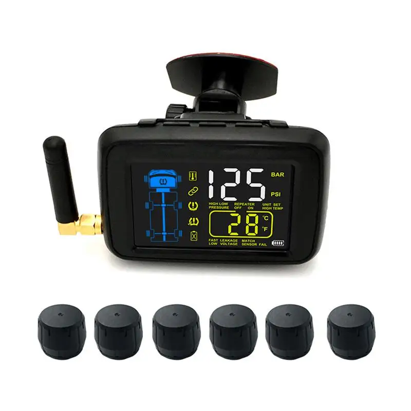 DC8V DC30V универсальные автомобильные грузовики TPMS беспроводные 6 колесные шины
