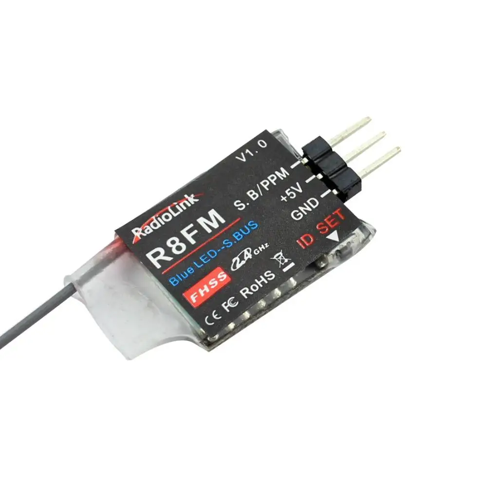 LeadingStar Radiolink R8FM Мини 2 4G 8 Каналы 8CH приемник FHSS для T8FB передатчик Поддержка S BUS PPM