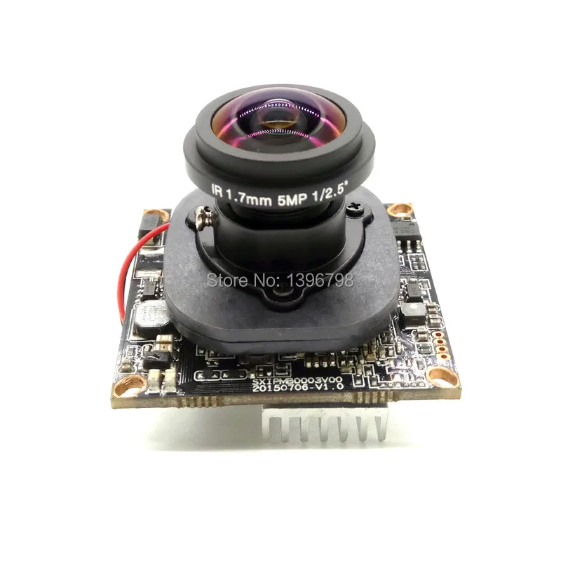 H.264/H.265 IP камера модуль Hi3516E+ GC2393 2MP 1080P 360 градусов широкоугольный Рыбий глаз панорамная камера инфракрасная камера наблюдения