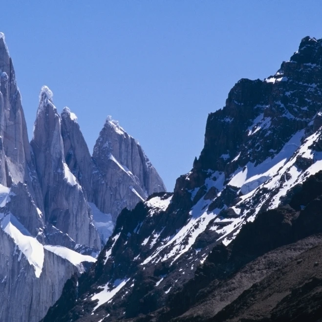 Снег покрытый горный постер печати (38x24) | Дом и сад