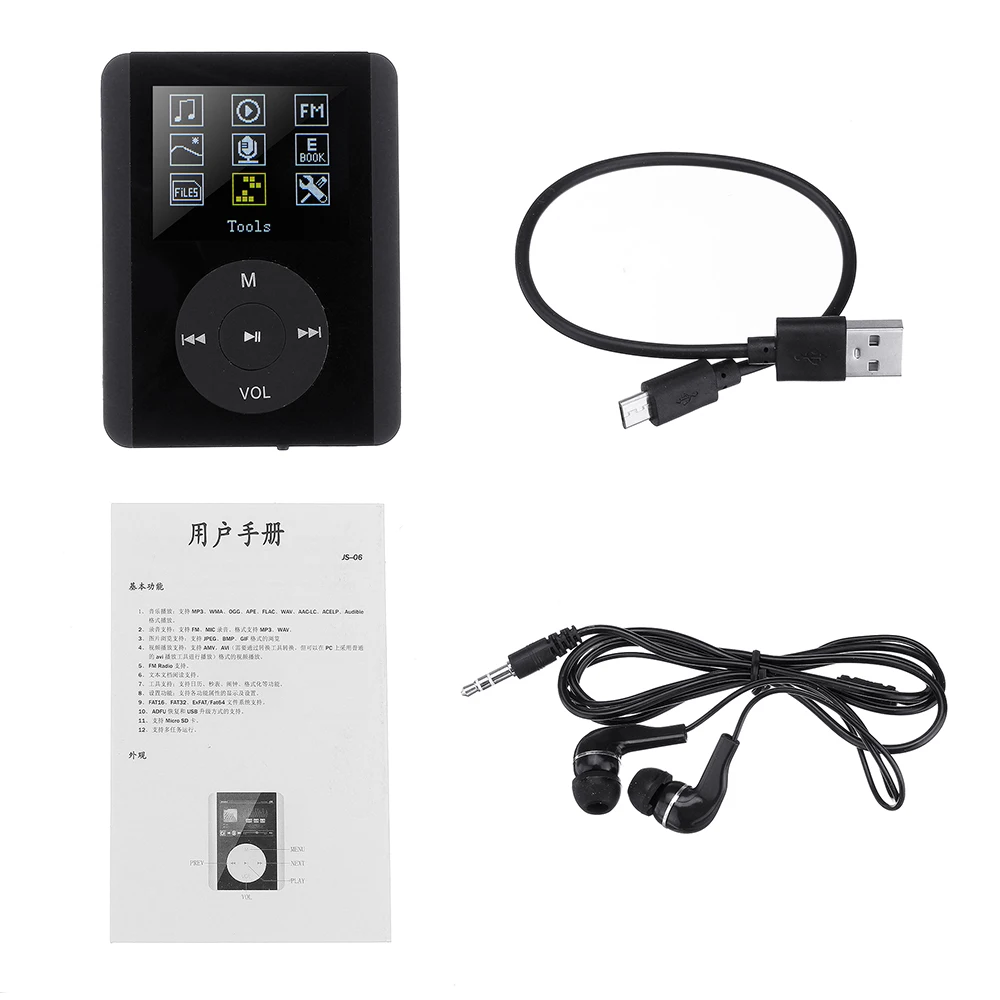 LEORY 4G 8G 16G 32G 1 8 дюймов мини MP3 музыкальный плеер без потерь экран OTG fm радио