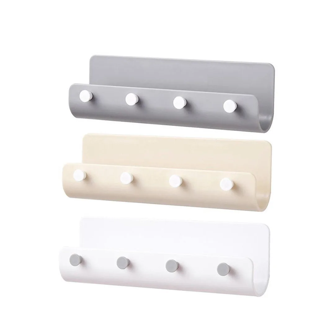 

Mayitr вешалка для ключей, 1 шт., настенная вешалка для ключей, органайзер, DIY полка, крепление, крючки для ванной, стеллаж для хранения, домашний ...